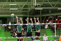 Spielszene aus SV Bayer gegen Netzhoppers KW - Foto: Barbara Scheer ©2008